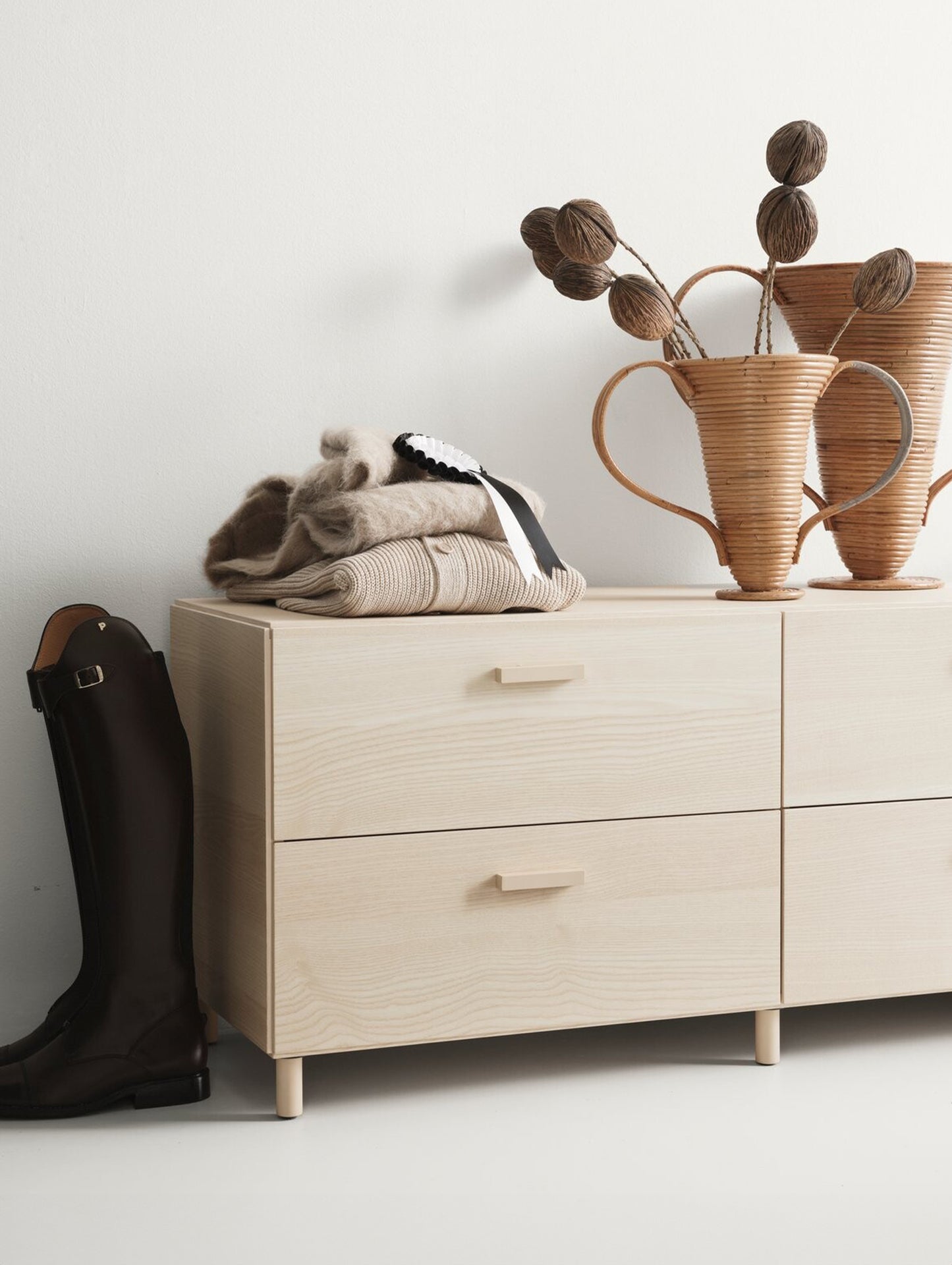 Relief Drawer with Legs- Low by String - Ash