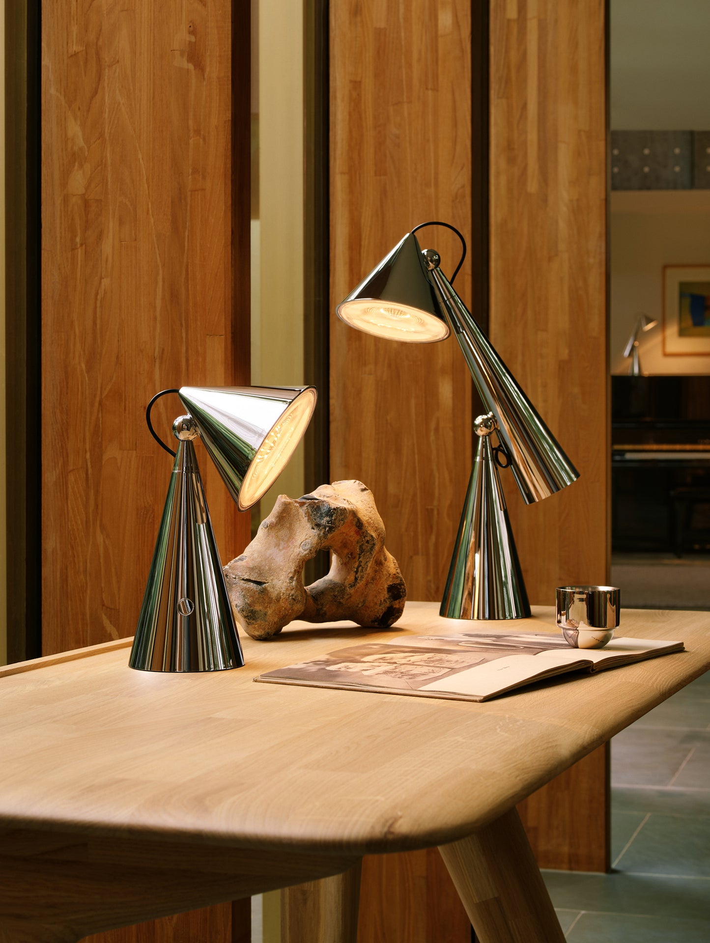 Pose Portable Lamp by Tom Dixon - Silver
