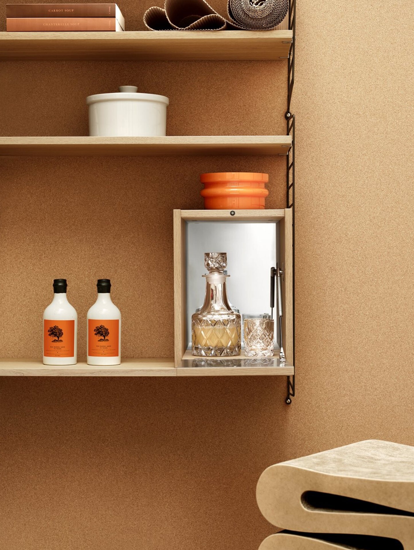 Tiny Cabinet by String - Oak