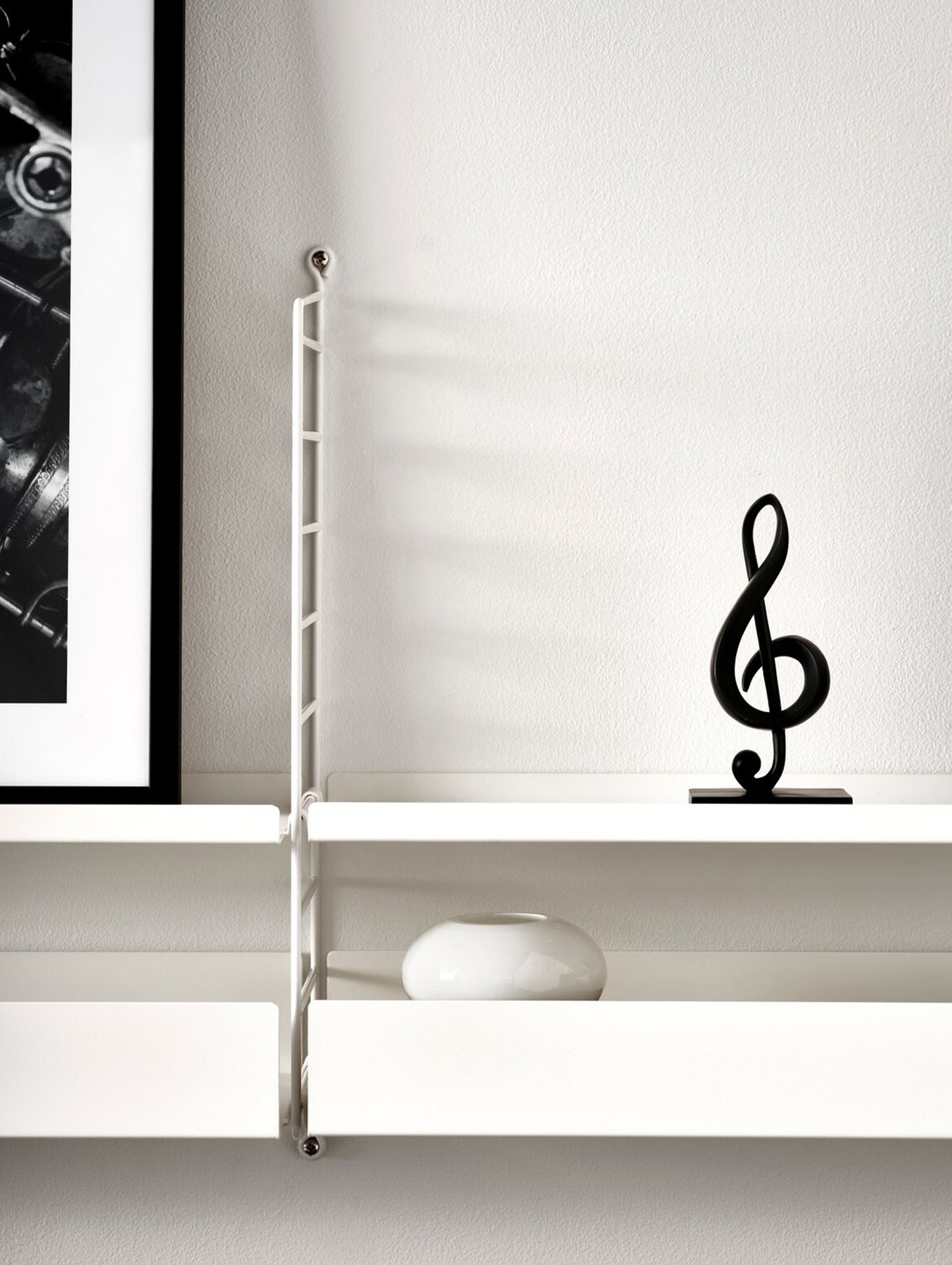 String Metal Shelves - White