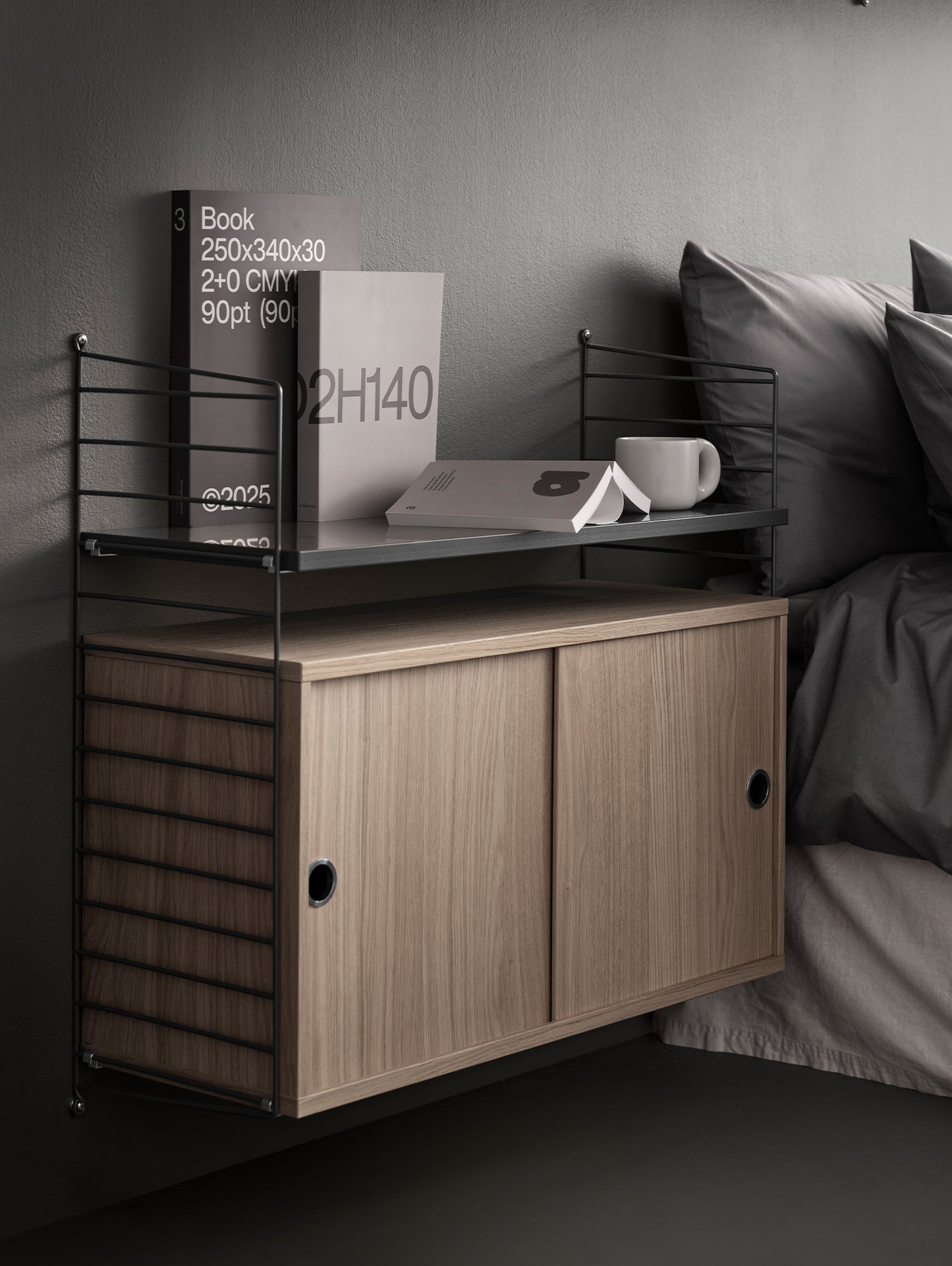 String System Shelves by String - Dark Grey