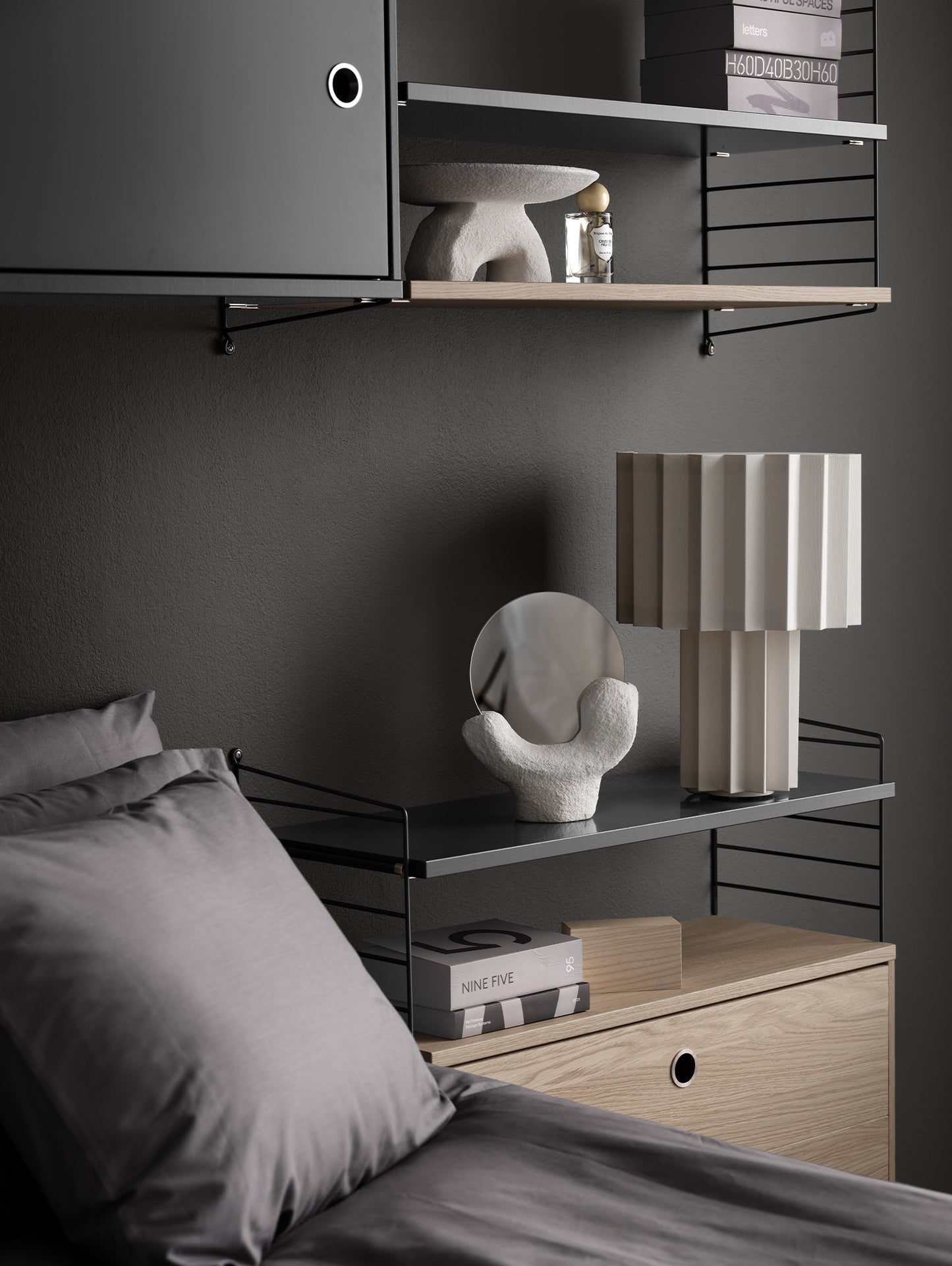 String System Shelves by String - Dark Grey