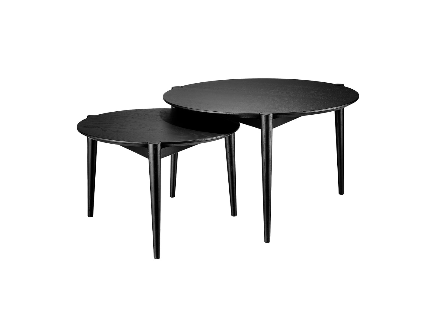 D102 SOS Coffee Table by FDB Mobler - Black Painted Oak