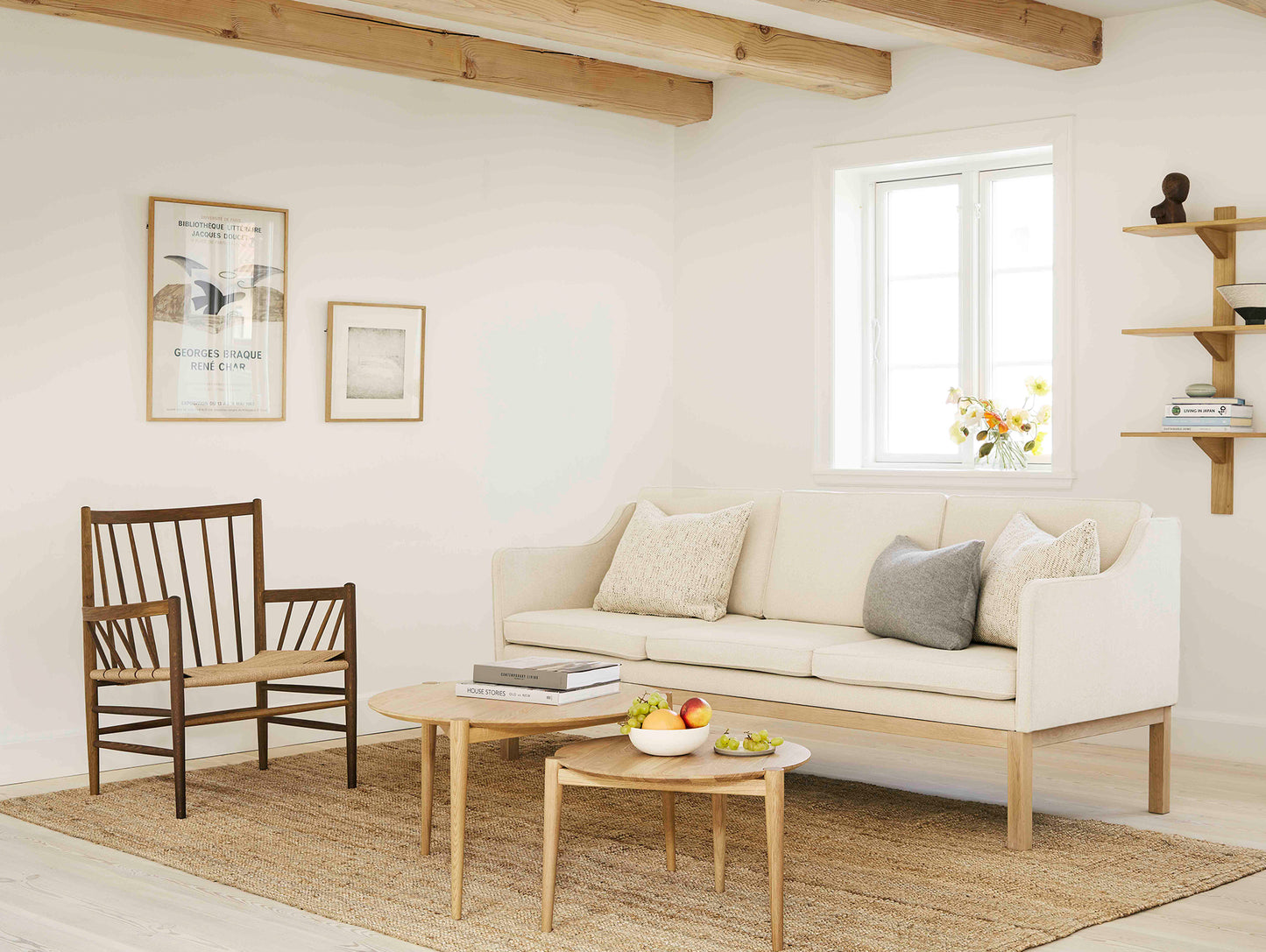 D102 SOS Coffee Table by FDB Mobler - Oiled Oak