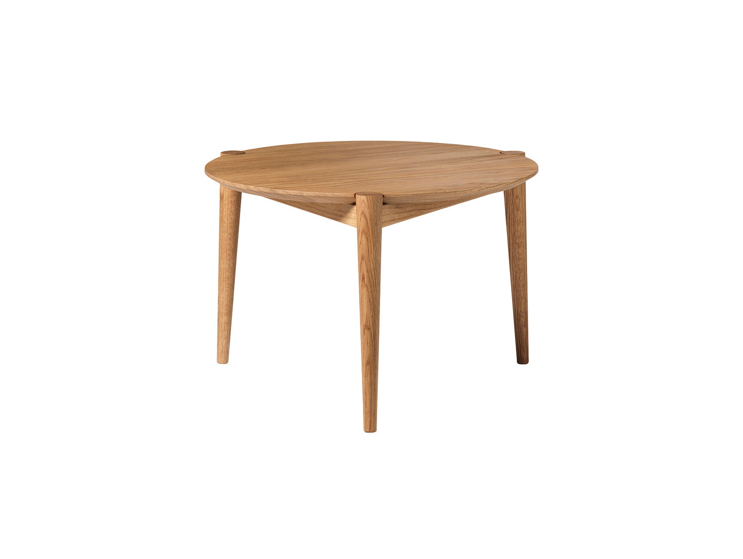 D102 SOS Coffee Table by FDB Mobler - Small (Diameter: 55 cm) / Oiled Oak