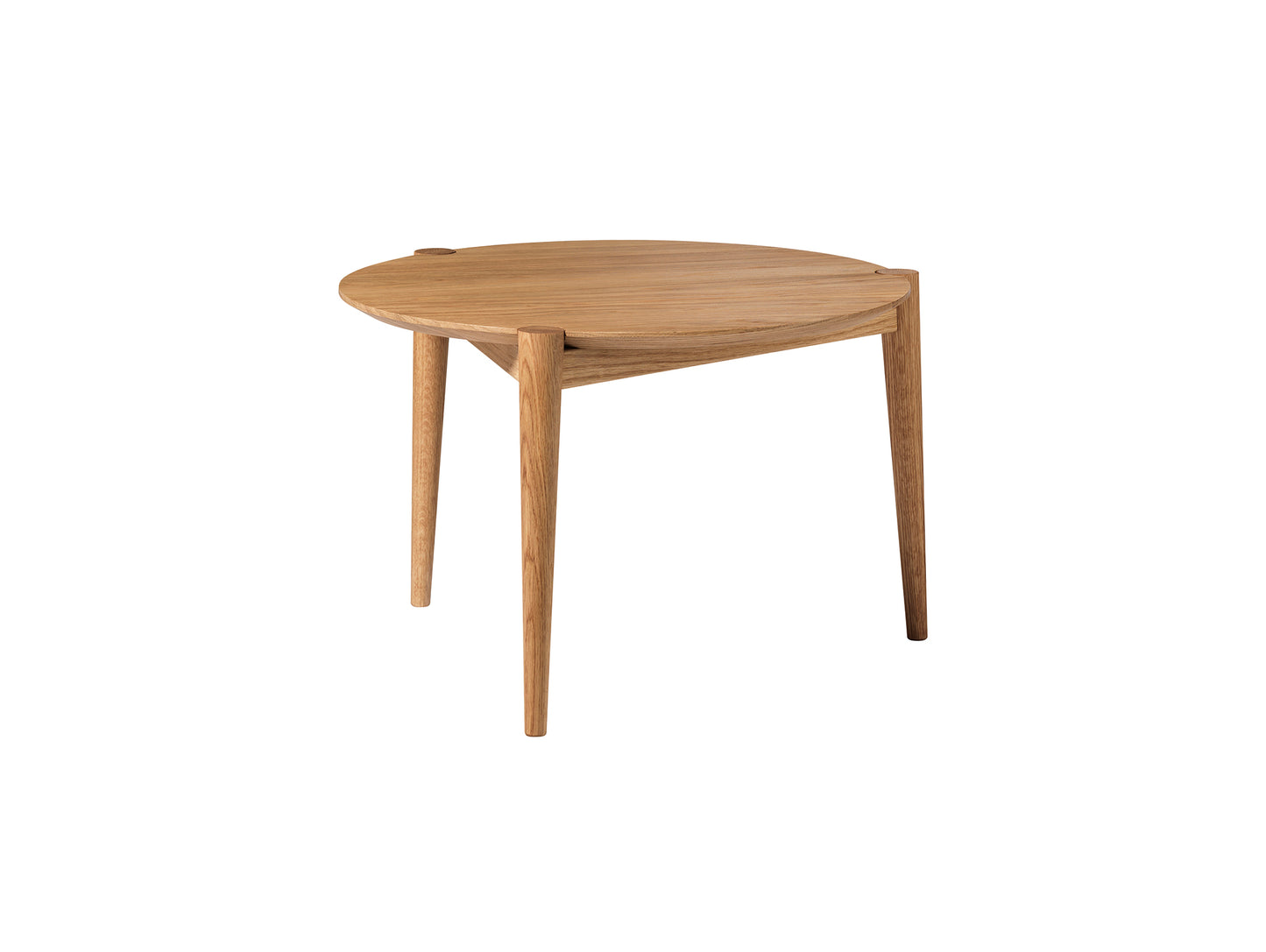 D102 SOS Coffee Table by FDB Mobler - Small (Diameter: 55 cm) / Oiled Oak