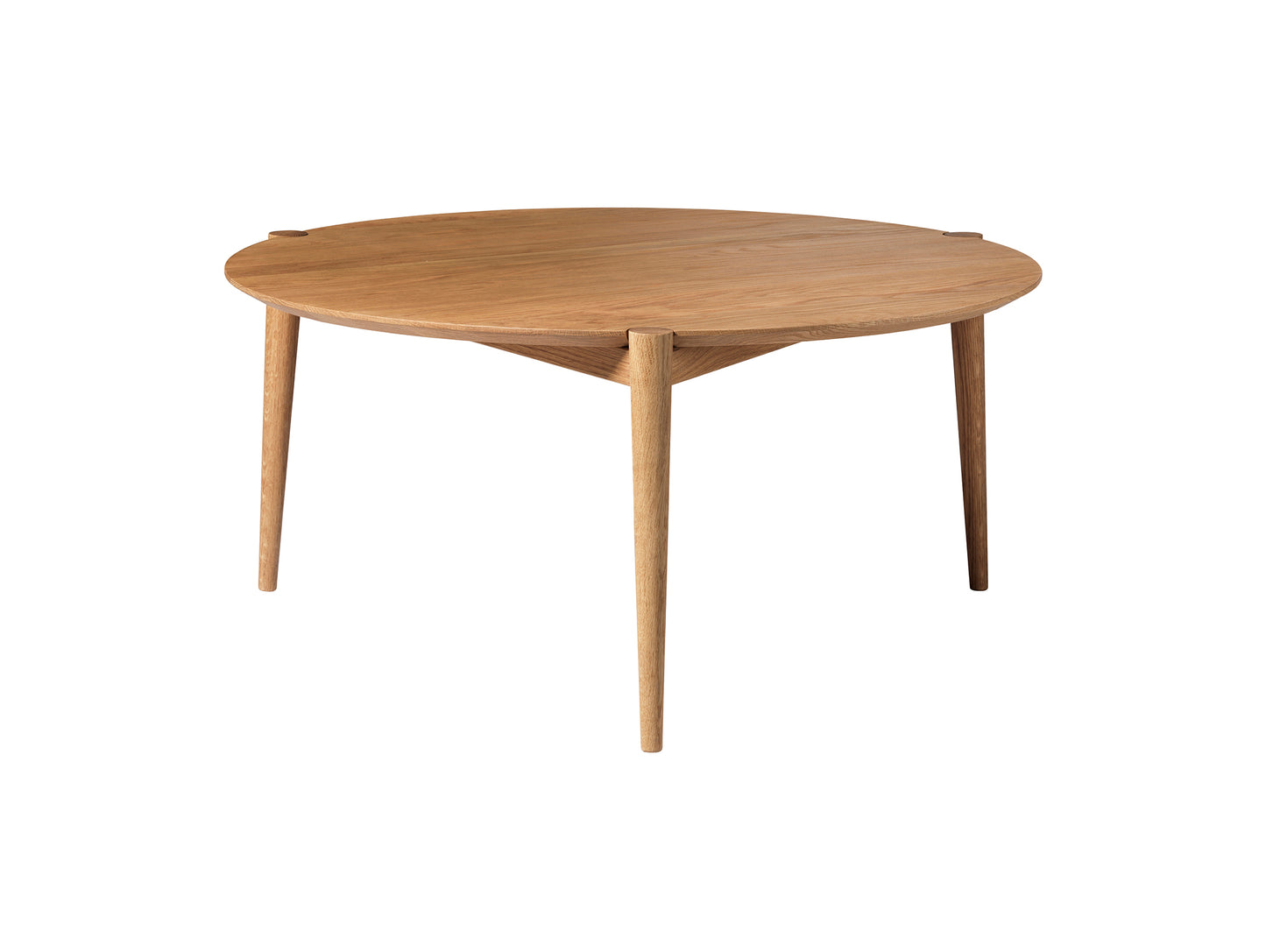 D102 SOS Coffee Table by FDB Mobler - Small (Diameter: 85 cm) / Oiled Oak