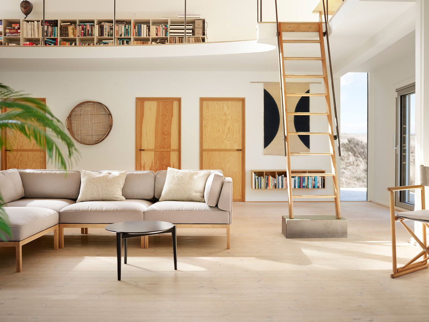 D102 SOS Coffee Table by FDB Mobler - Black Painted Oak