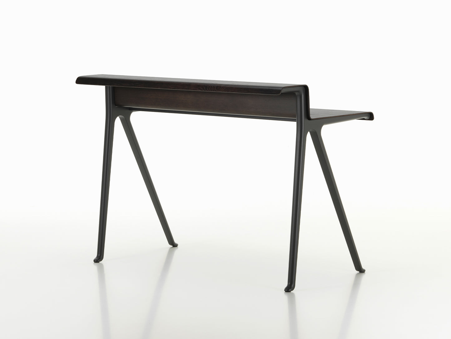 Courier Desk by Vitra - Dark Oak Veneer / Deep Black Aluminium Base