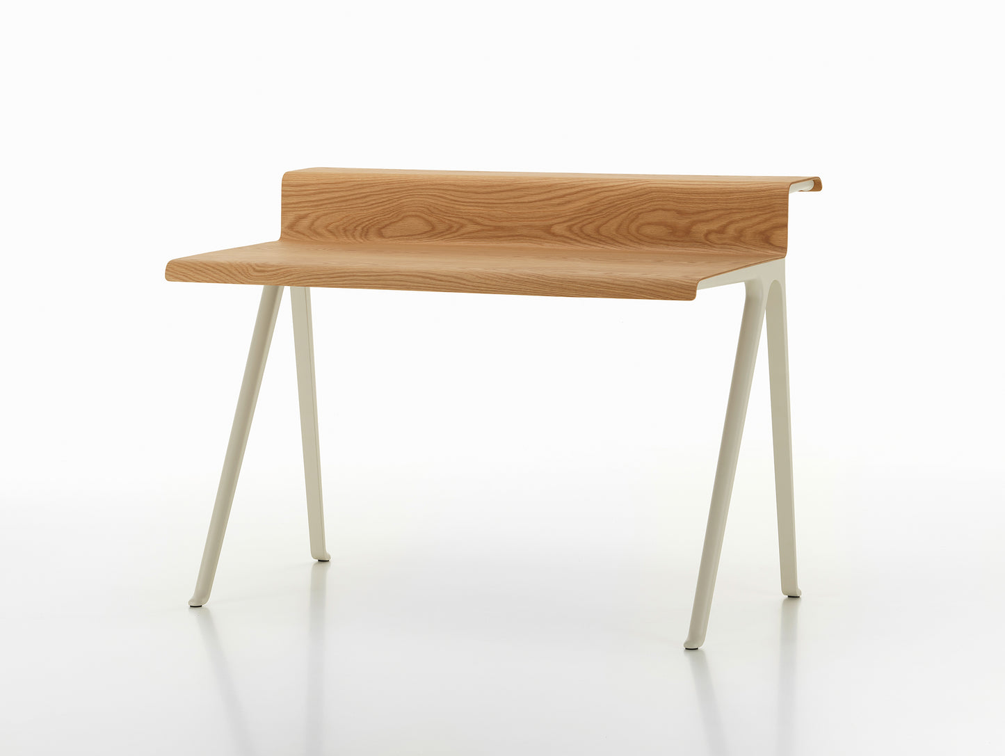 Courier Desk by Vitra - Light Oak Veneer Tabletop / Chalk Aluminium Base
