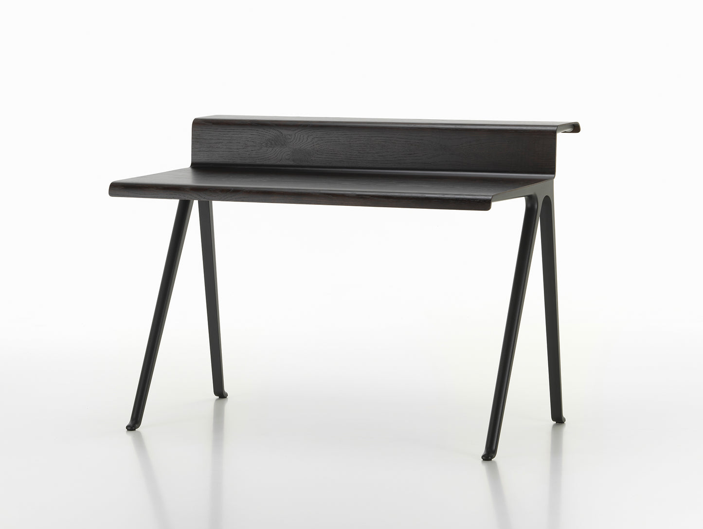 Courier Desk by Vitra - Dark Oak Veneer / Deep Black Aluminium Base