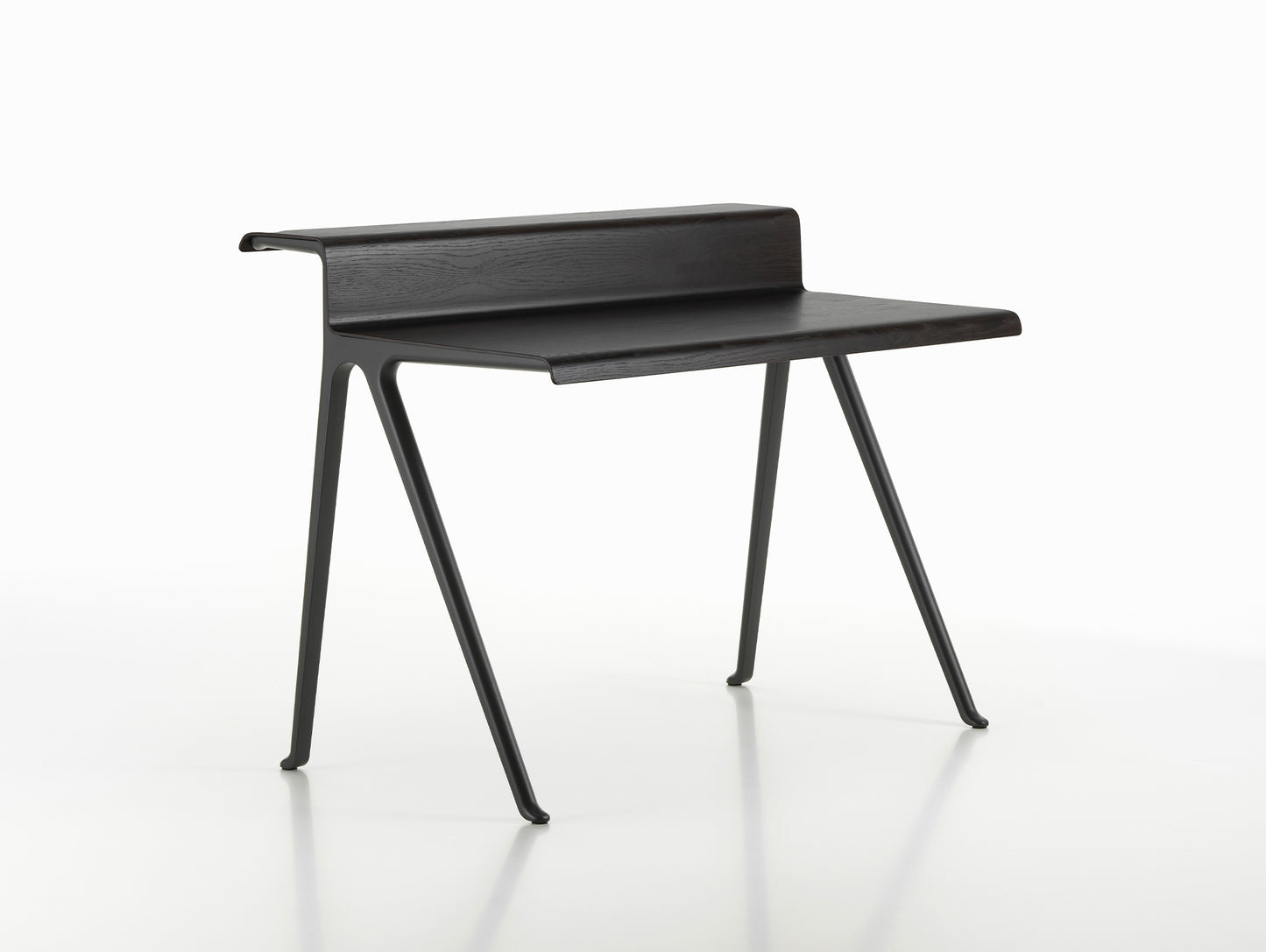 Courier Desk by Vitra - Dark Oak Veneer / Deep Black Aluminium Base