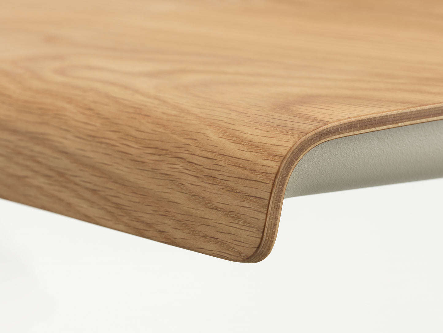 Courier Desk by Vitra - Light Oak Veneer Tabletop / Chalk Aluminium Base