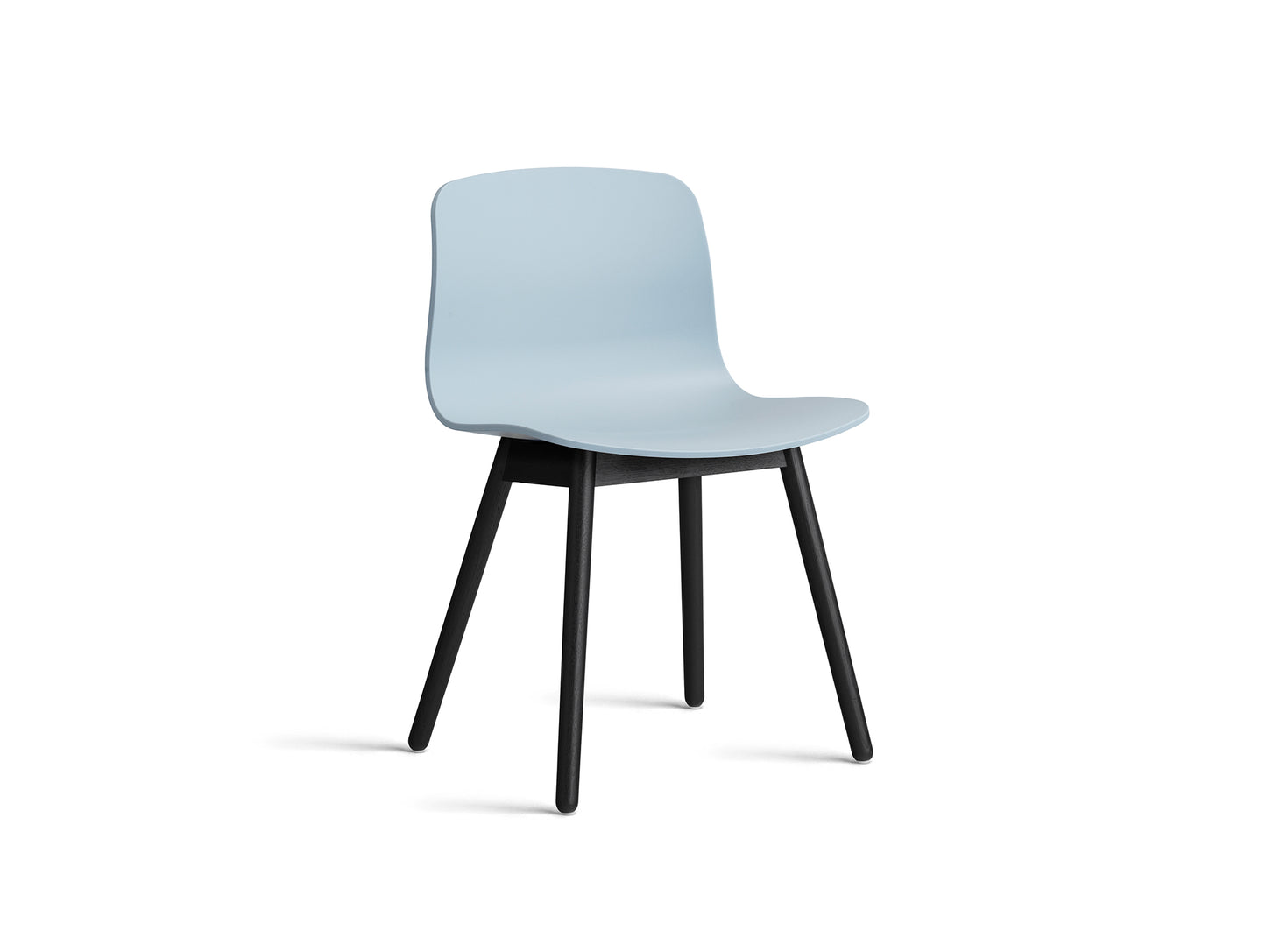 About A Chair AAC 12 - Slate Blue 2.0 Shell / Black Lacquered Oak Base