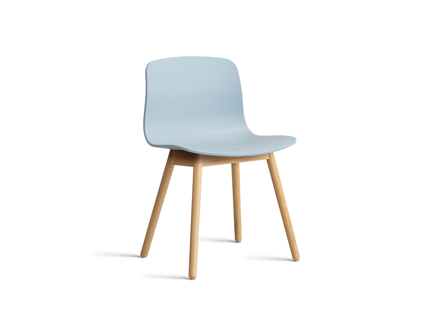 About A Chair AAC 12 - Slate Blue 2.0 Shell / Lacquered Oak Base