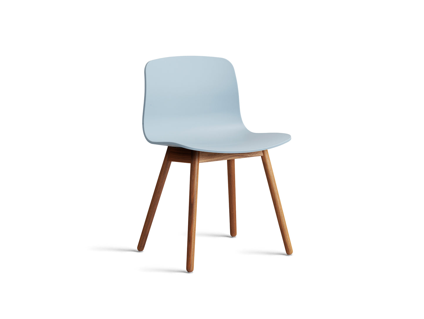 About A Chair AAC 12 - Slate Blue 2.0 Shell / Lacquered Walnut Base