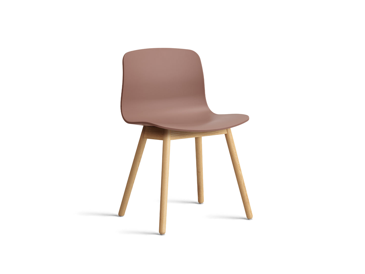 About A Chair AAC 12 - Soft Brick 2.0 Shell / Lacquered Oak Base