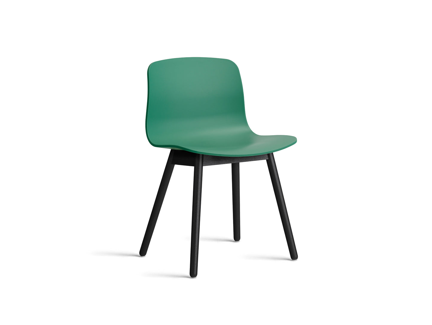 About A Chair AAC 12 - Teal Green 2.0 Shell / Black Lacquered Oak Base
