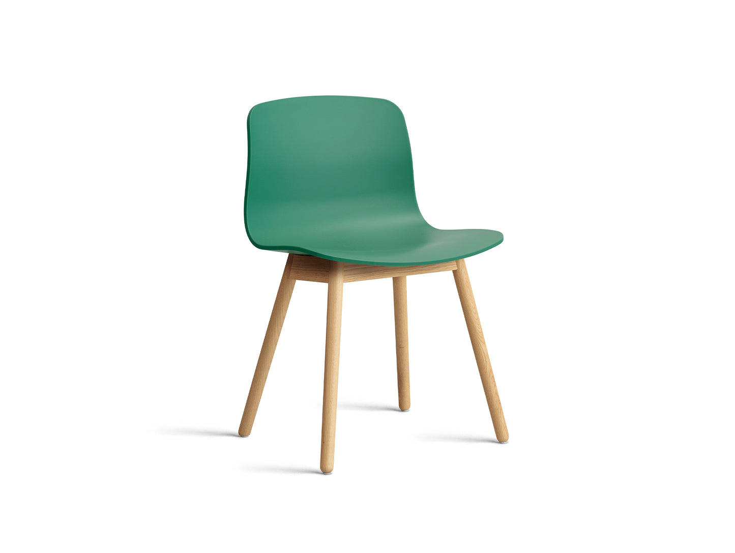 About A Chair AAC 12 - Teal Green 2.0 Shell / Lacquered Oak Base