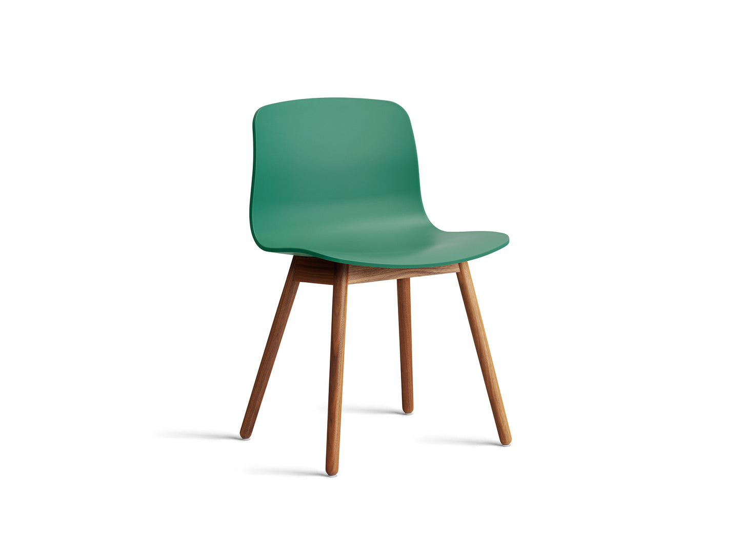 About A Chair AAC 12 - Teal Green 2.0 Shell / Lacquered Walnut Base