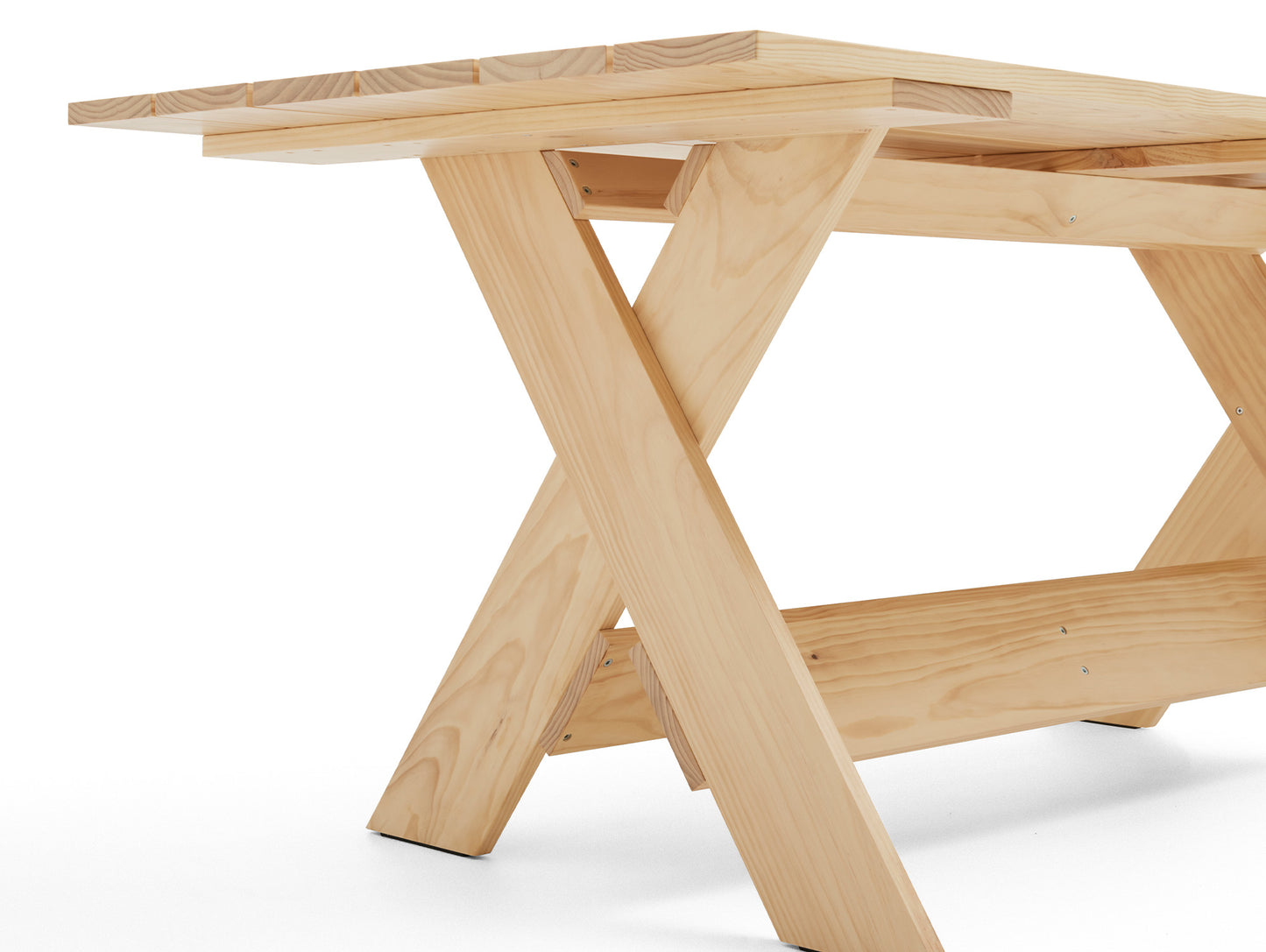 Crate Dining Table by HAY - Length: 180 cm / Lacquered Pinewood
