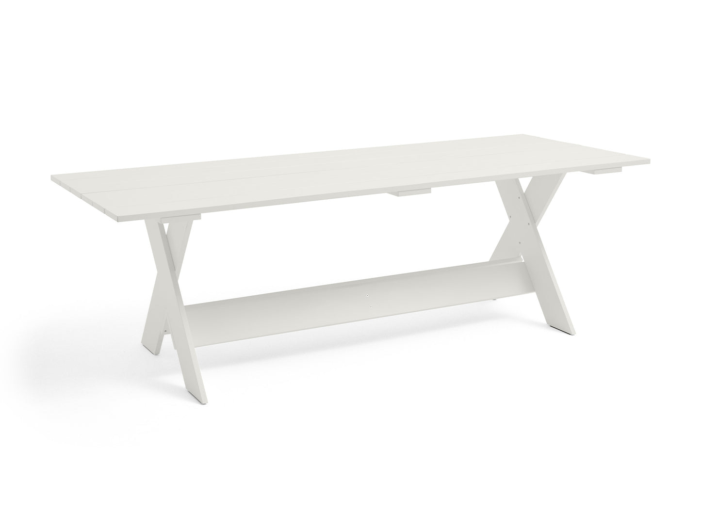 Crate Dining Table by HAY - Length: 230 cm / White Lacquered Pinewood