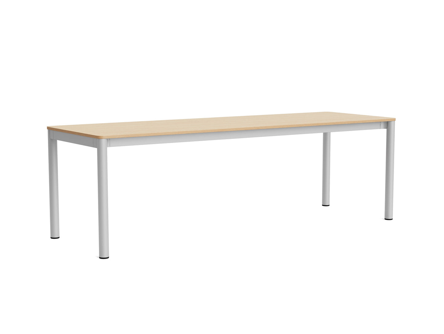 Annex Table Flush by HAY - L240 cm / Oak Veneer Tabletop / Anodised Aluminium Legs