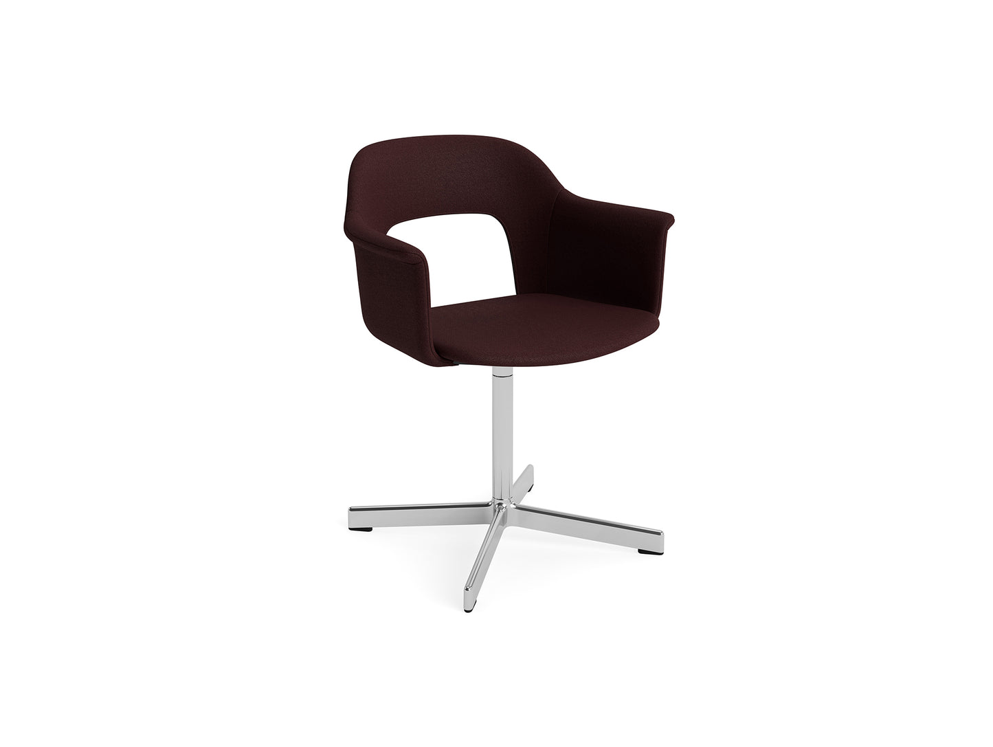 Layout Armchair 234 - Swivel Base by HAY - Polished Aluminium Base / Vidar 693