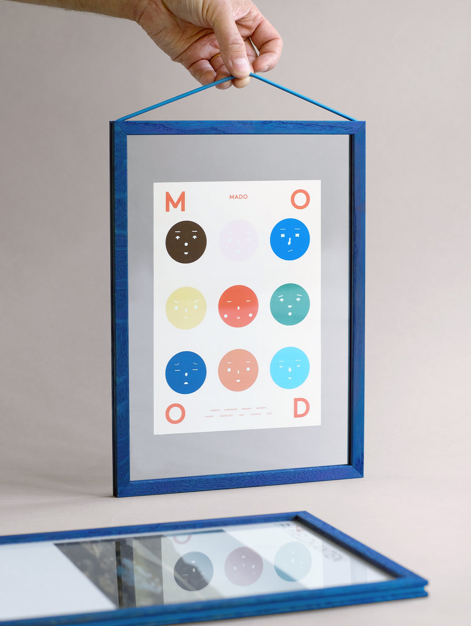Frame - Colour Wood by Moebe - A3 / Blue Stained Birch