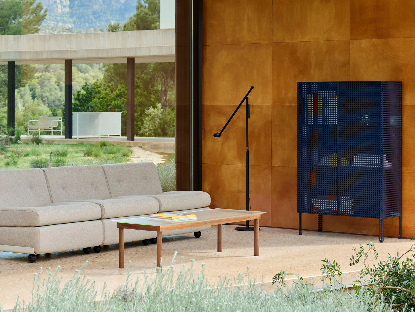 Perforated Cabinet Floor by HAY - Large / Steel Blue
