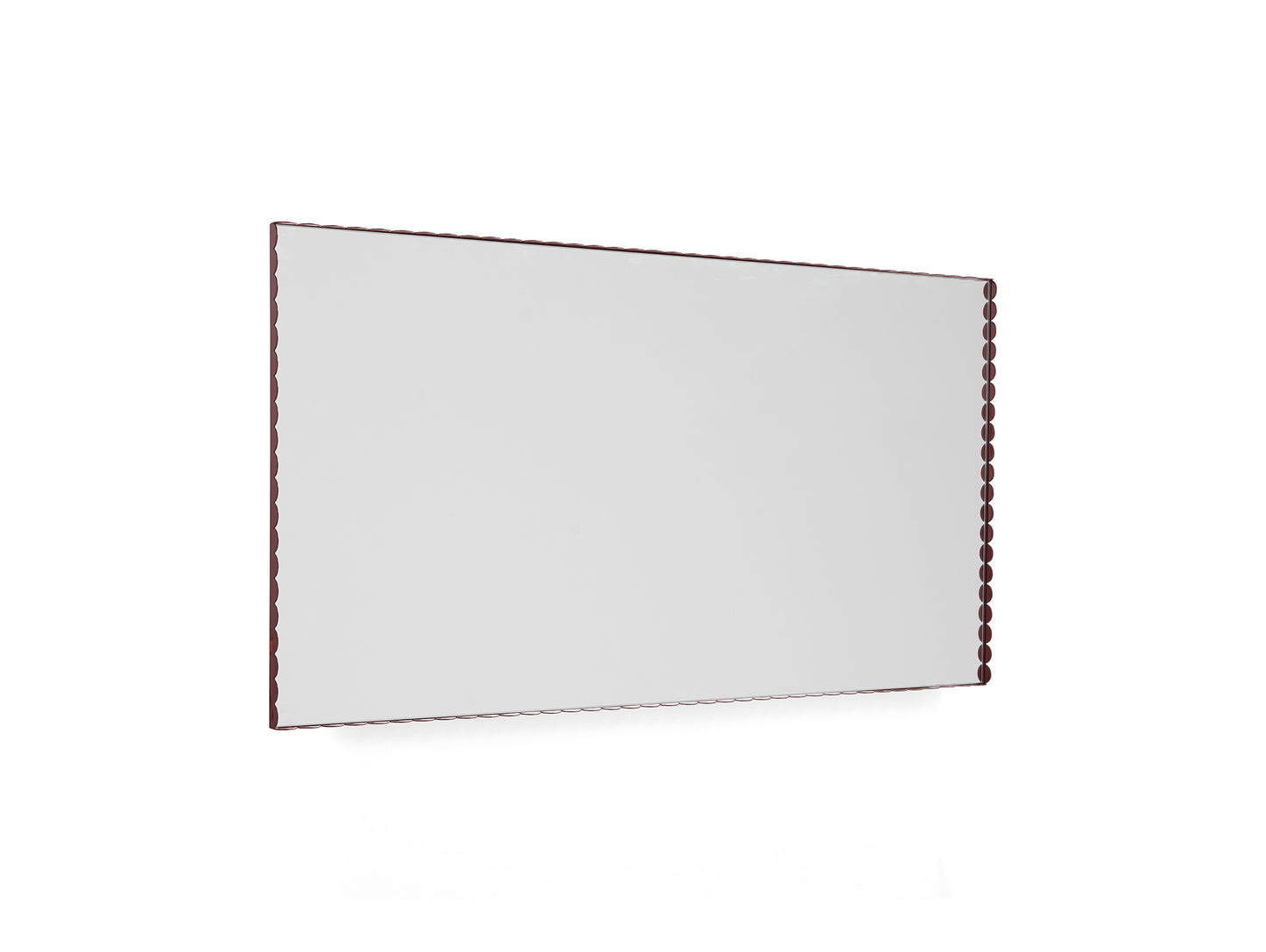 Arcs Mirror by HAY - Rectangle Large (72.5 x 133.5 cm) / Burgundy