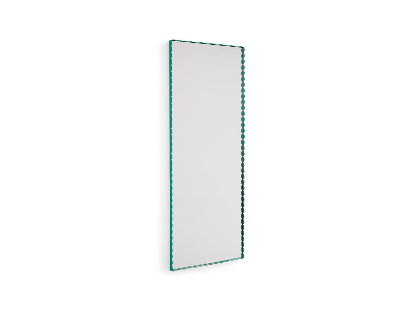 Arcs Mirror by HAY - Rectangle Medium (50 x 133.5 cm) / Green