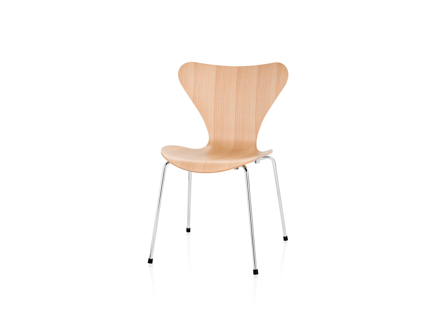 Series 7 Dining Chair (Clear Lacquered Wood) by Fritz Hanse - Beech / Chromed Steel