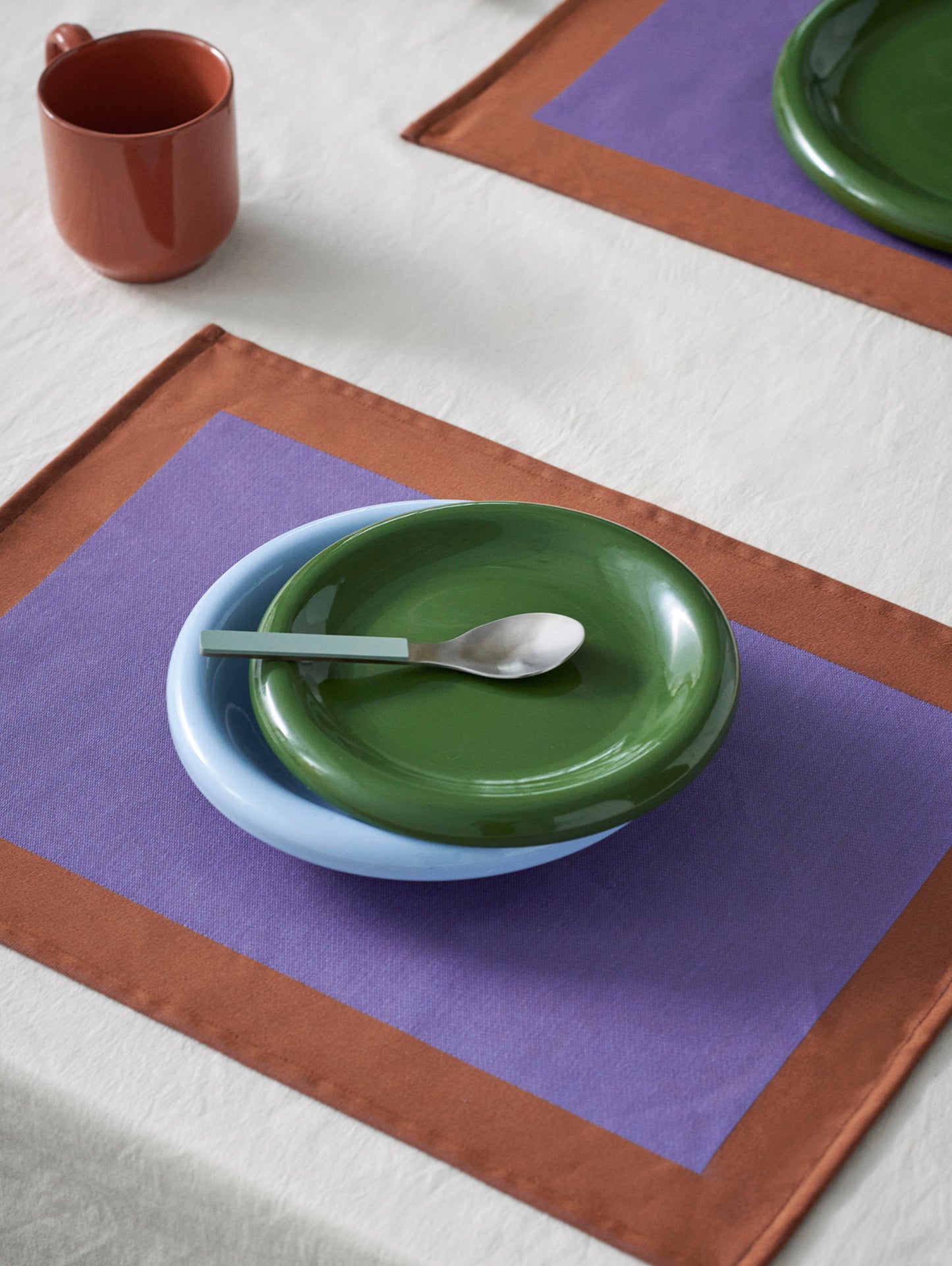 Barro Plate - Set of 2 by HAY - D 18 / Green