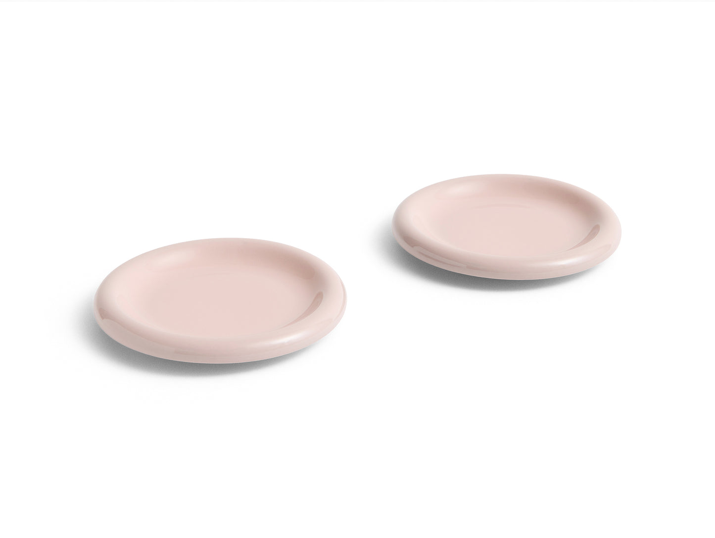 Barro Plate - Set of 2 by HAY - D 18 cm / Pink