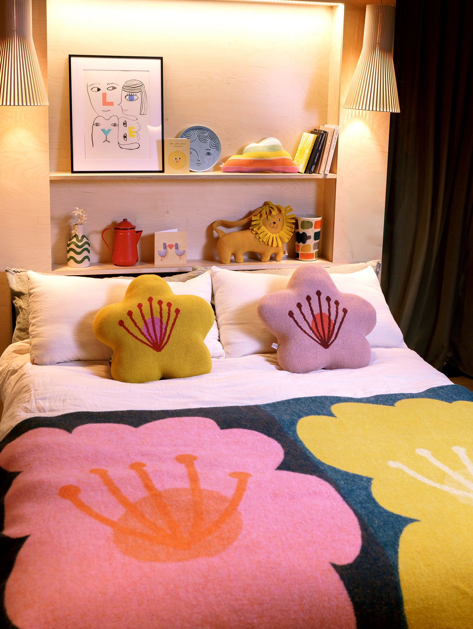 Bloom Shaped Cushion by Donna Wilson