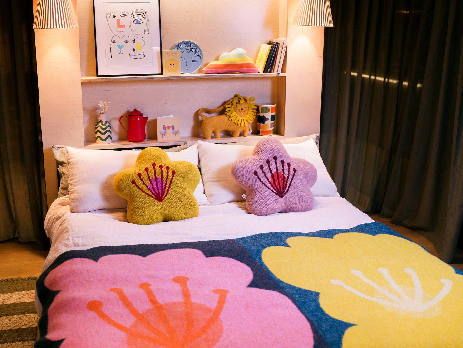 Bloom Shaped Cushion by Donna Wilson