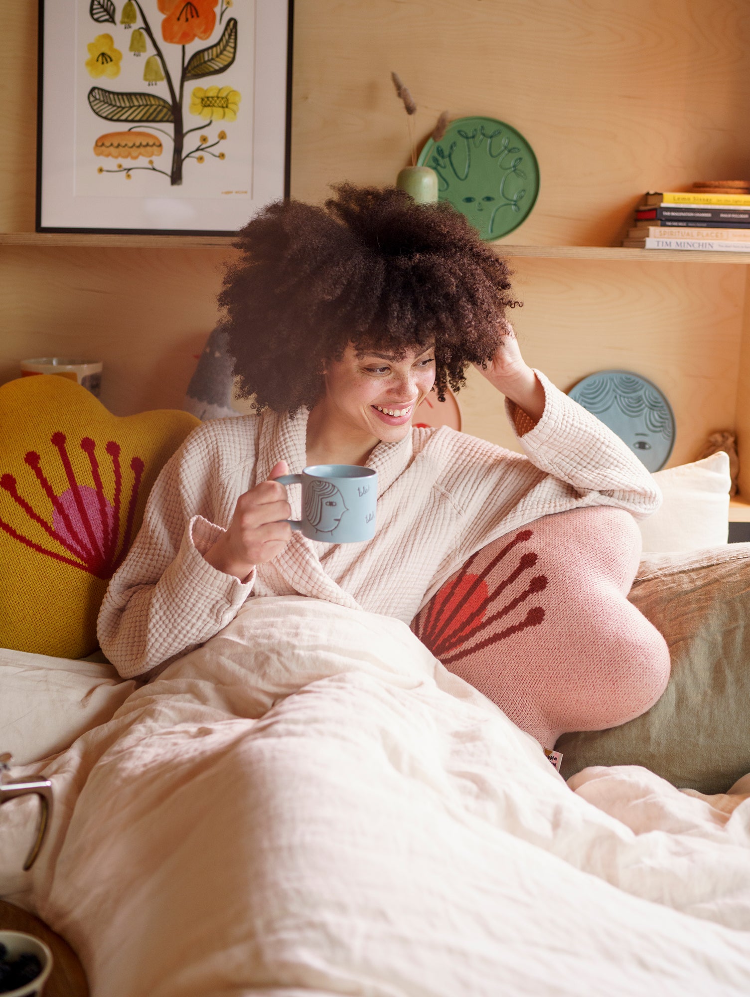 Bloom Shaped Cushion by Donna Wilson