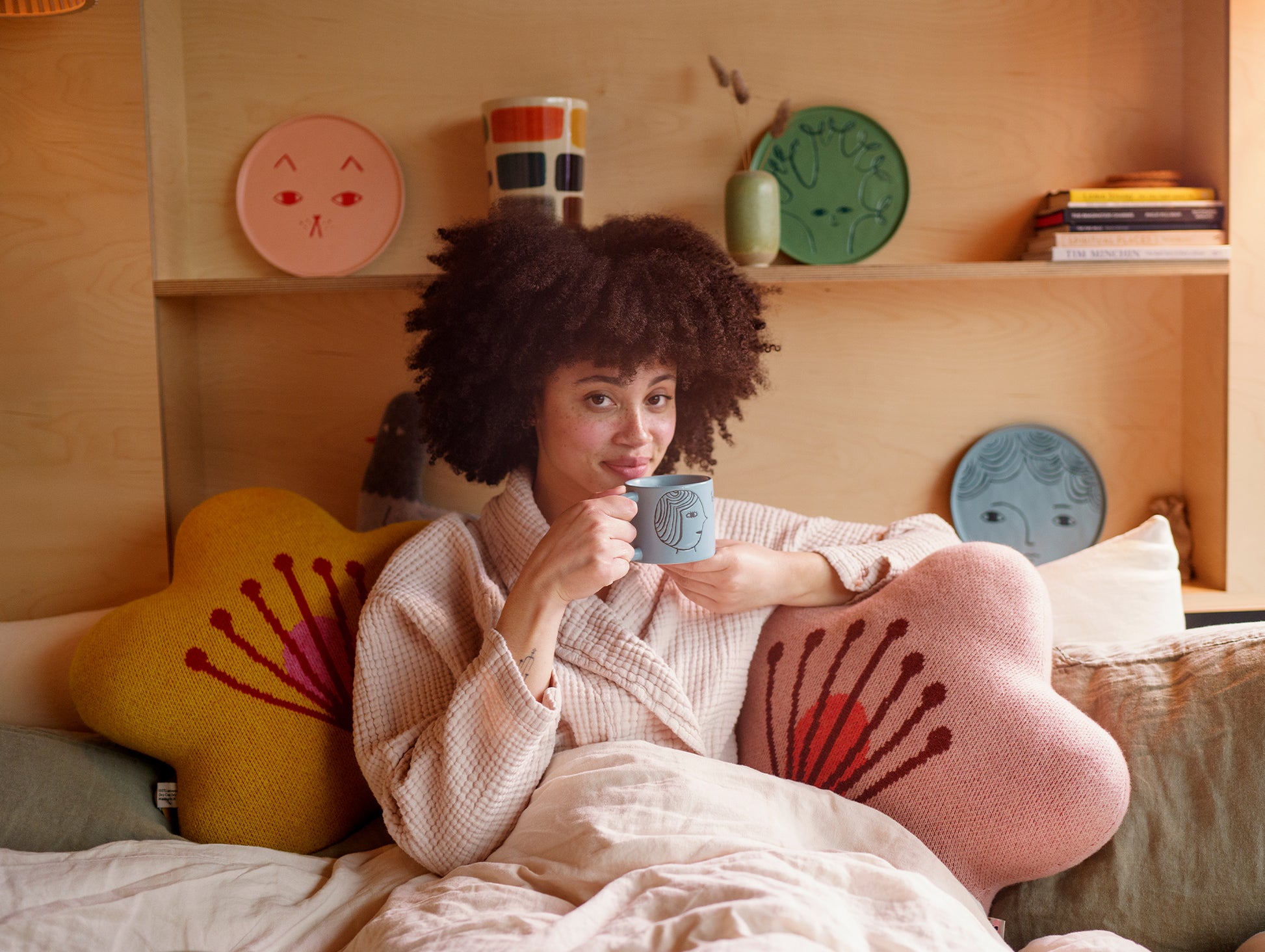 Bloom Shaped Cushion by Donna Wilson