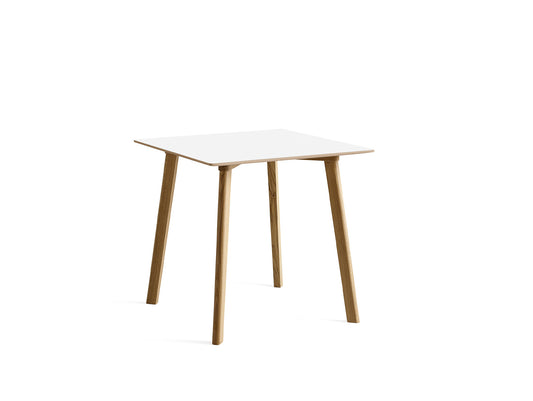 Copenhague Deux Table CPH 210 by HAY -  75x75 cm /  Lacquered Oak (Water-Based) / Pearl White Laminate