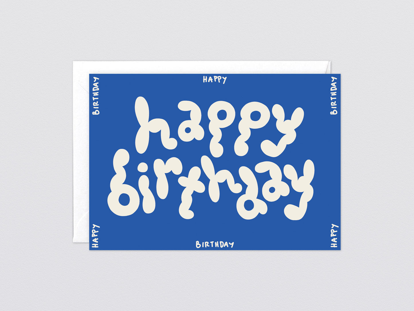 'Happy Birthday Bubble' Embossed Greetings Card by Wrap