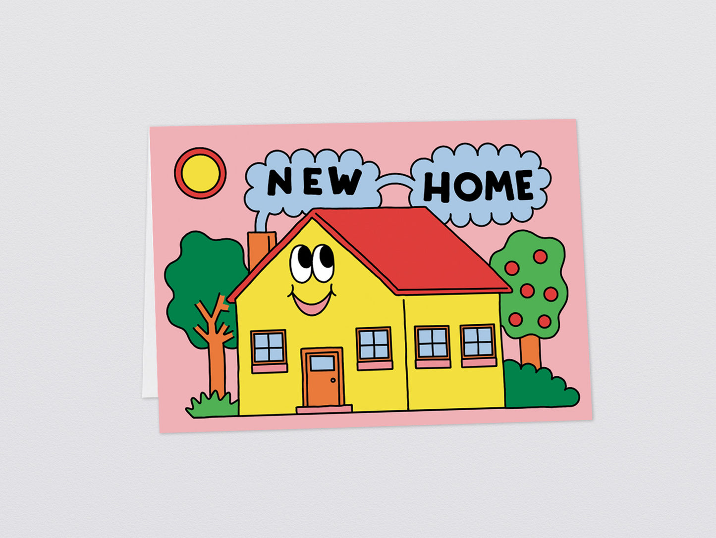 'New Home Happy House' Greetings Card by Wrap
