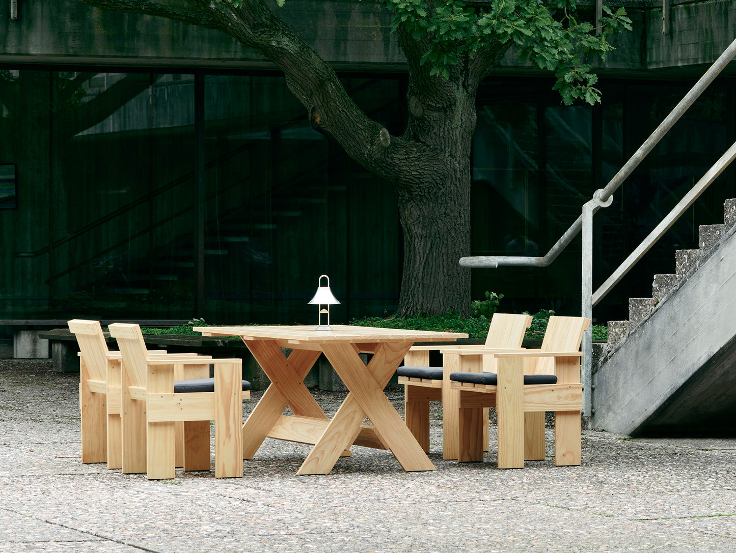 Crate Dining Table by HAY - Length: 180 cm / Lacquered Pinewood