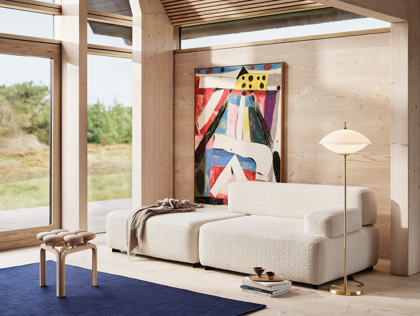 Utzon Stool by Fritz Hansen