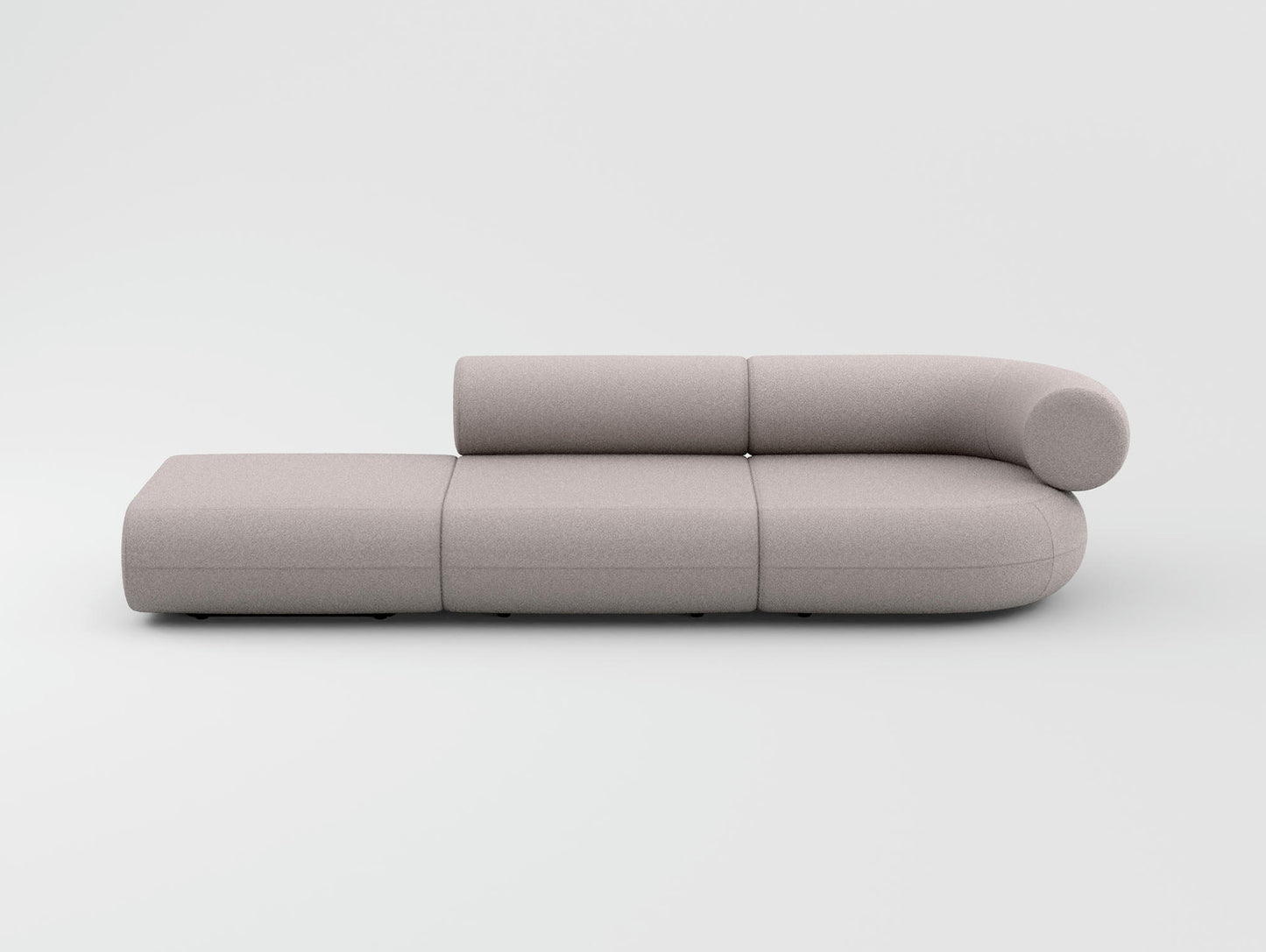 Fat 3-Seater Modular Sofa by Tom Dixon - Left Open End / Right Armrest / Tom Dixon Boucle 01