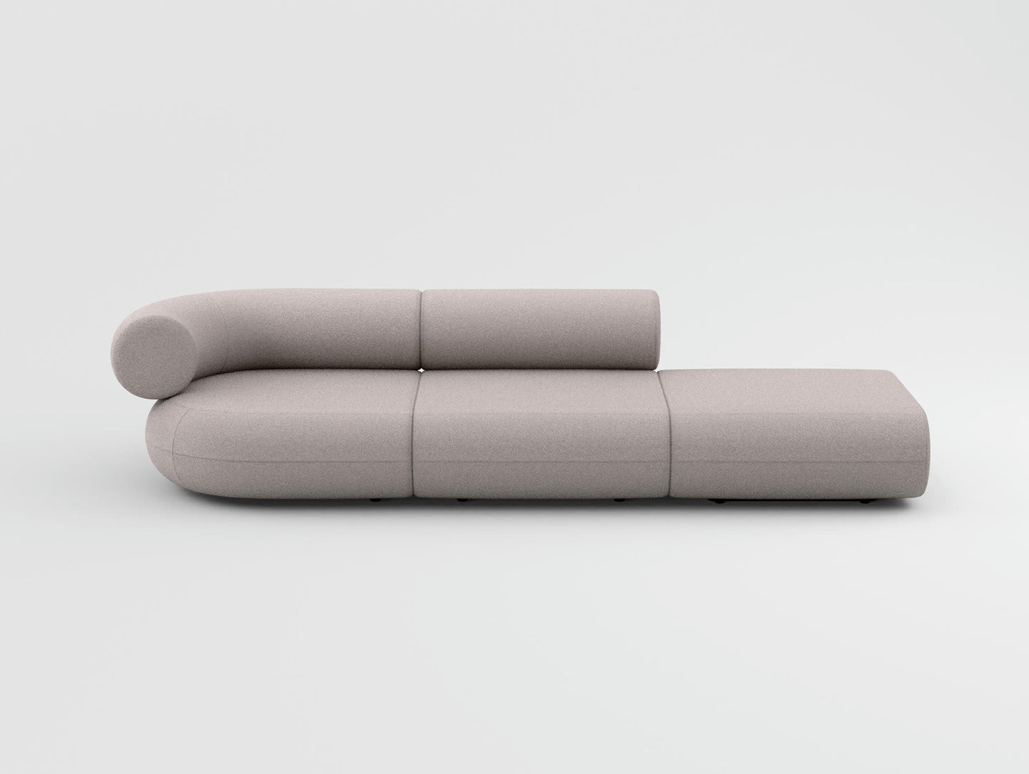 Fat 3-Seater Modular Sofa by Tom Dixon - Right Open End / Left Armrest / Tom Dixon Boucle 01