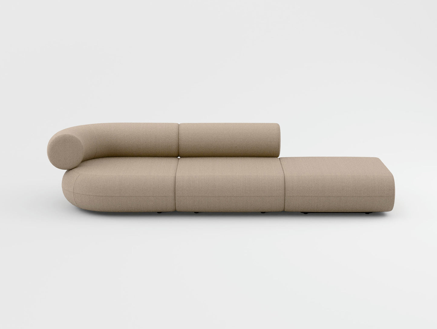 Fat 3-Seater Modular Sofa by Tom Dixon - Right Open End / Left Armrest / Tom Dixon Boucle 84