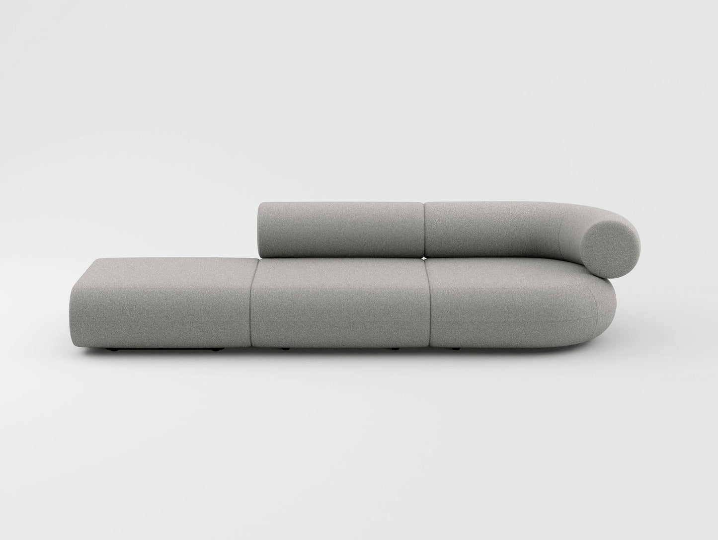 Fat 3-Seater Modular Sofa by Tom Dixon - Left Open End / Right Armrest / Divina Melange 120
