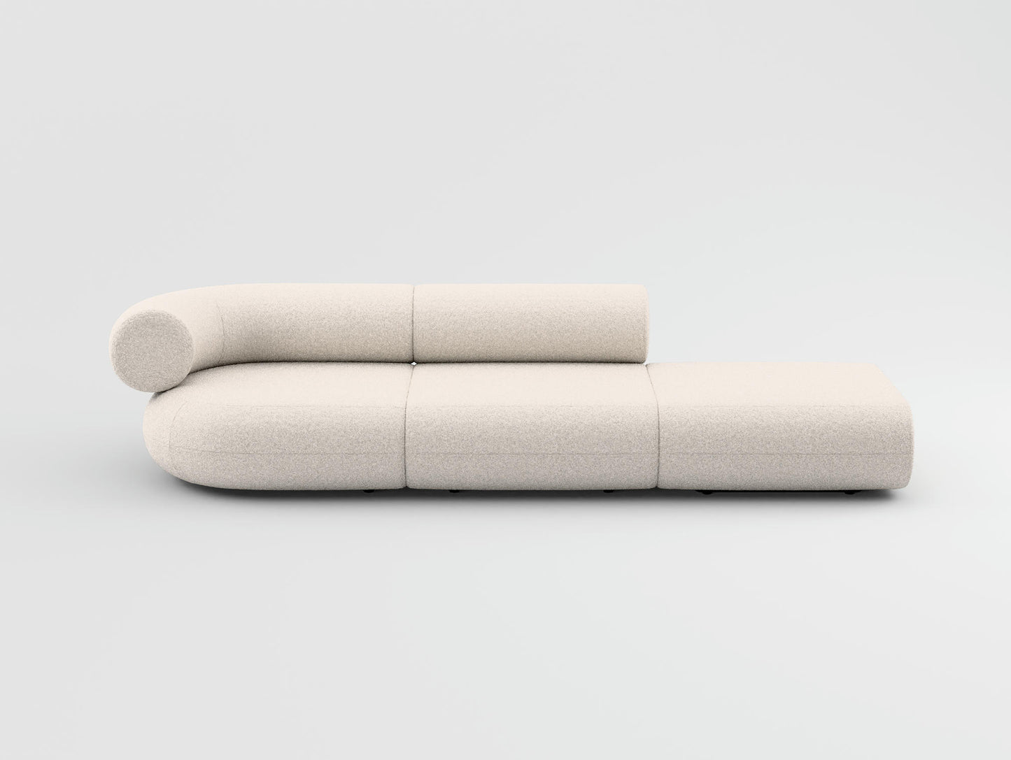 Fat 3-Seater Modular Sofa by Tom Dixon - Right Open End / Left Armrest / Elle 200