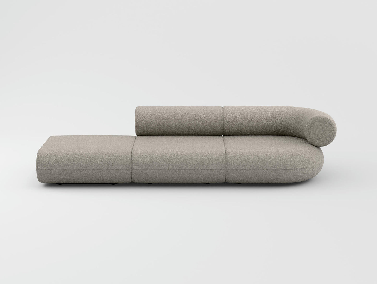 Fat 3-Seater Modular Sofa by Tom Dixon - Left Open End / Right Armrest / Elle 230